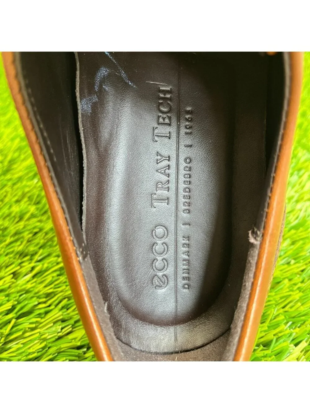 Ecco Citytray Mens Size 6-6.5 Brown Brown Classic Plain Toe Oxford Dress Shoes